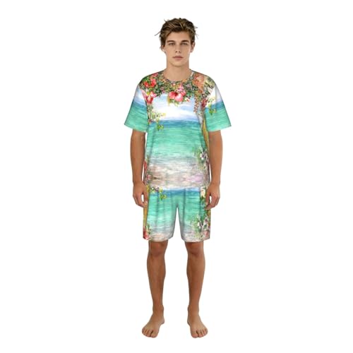 Ensemble de pyjama d'été léger pour hommes parfait pour la détente à la maison