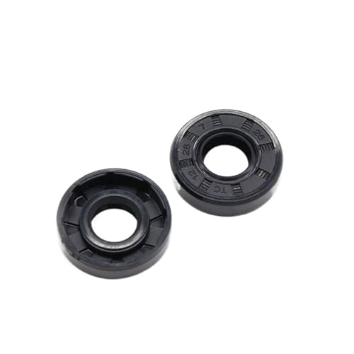 TC Retén del eje de aceite, 10 piezas en un paquete, sello de aceite de esqueleto de caucho de nitrilo NBR de 7 mm de diámetro interior, sello de labio de eje giratorio, 7 x 14 x 15 x 16 x 17 x 18 x 1