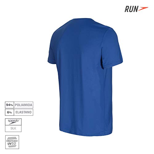 Speedo Fresh Camiseta de Manga Curta, Homens, Azul, GG