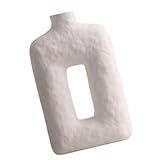 Abbraccia l'estetica moderna con questo vaso in ceramica artigianale, mostrando imperfezioni intenzionali e texture organiche che celebrano la bellezza della natura risolvendo l'uniformità degli arredi per la casa prodotti in serie
