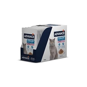 Advance Comida Húmeda para Gatos Adultos Esterilizados con Pavo – Multipack 12 x 85g – Total 1.02kg