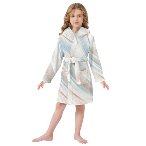 GuoChe Earth Dye Stripes Child Bathrobe Hooded Robe For Kids2