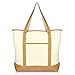 DALIX 22'' Heavy Duty Deluxe Tote Bag with Outer Pocket (Brown)