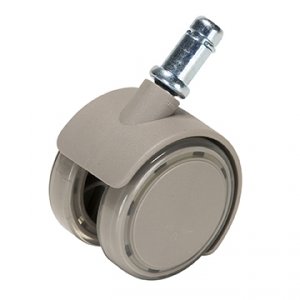 Caster, Soft Wheel for Hard Floors, Surf, Pkg of 5