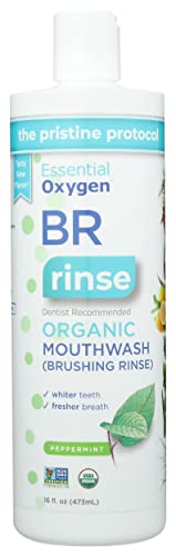 Essential Oxygen Organic Peppermint Brushing Rinse, All Natural, Alcohol Free, 16 Fluid Ounce (Pack of 1) image 2