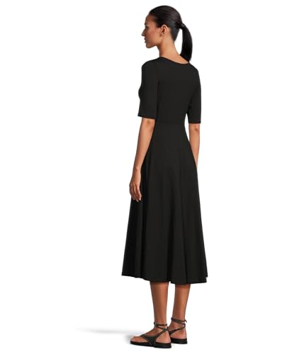 Pact Women's Fit & Flare Scoop Midi Dress3