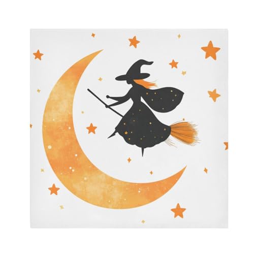 Servilletas de tela Halloween multicolor 20x20 in pack x6 miniatura 1