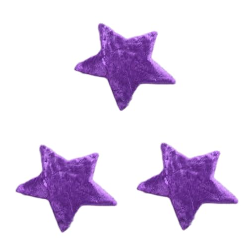 RORPOIR リビングルーム用ラグ3枚セット 星型ふわふわラグ 装飾フロアマット モダンスタイル