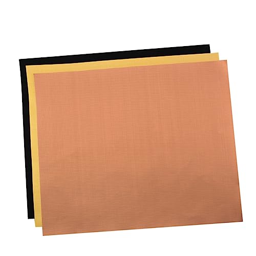 UKCOCO Reusable BBQ Grill Mats 3 Non-Stick Heat Resistant Mats Waterproof Barbecue Pads Easy to Clean for Outdoor BBQ Grilling Baking
