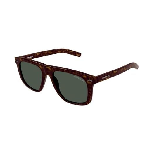 Montblanc MB0227S-002 55 Sunglass Man Acetate Gafas de Sol, Sport, Marrón (Marrón), Talla única