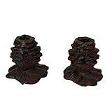 Things2die4 Cast Iron Pine Cone Taper Candle...