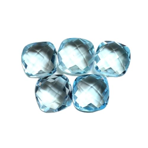 Topaze bleue naturelle véritable lot de pierres précieuses facettées de qualité supérieure