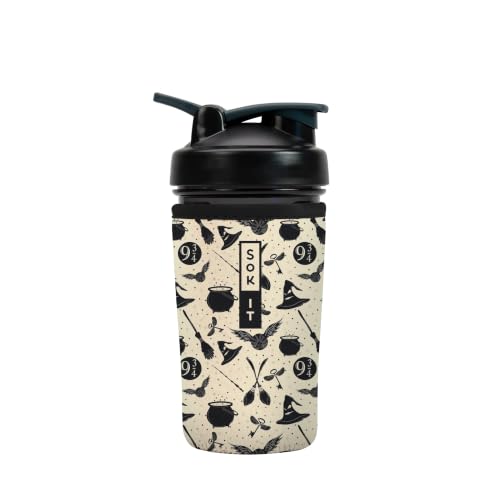Sok It BotlSok Protein Blender Shaker Bottle Sleeve Insulated Neoprene Cover (Wizard's Walk, Fits 24oz Blender)