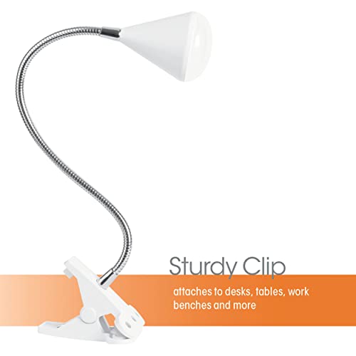 Ottlite Led Cone Clip Lamp | Task Lamp, Desk Lamp | Sturdy Clip, Flexible Neck | Great For Home, Office, Work Space, Dorm #TOP1