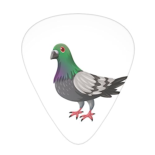Lot de 12 médiators tendance et durables en forme de pigeon de dessin animé pour guitare électrique et basse - Les Beatles, Paul McCartney, John Lennon, RIngo Starr, George Harrison Lot de 12 médiators tendance et durables en forme de pigeon de dessin animé pour guitare électrique et basse