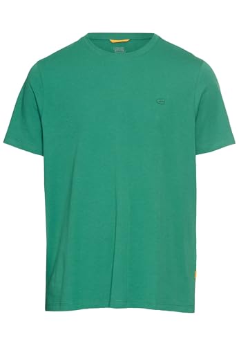 camel active Herren T-Shirt aus Reiner Baumwolle Tannengrün, menswear-3XL