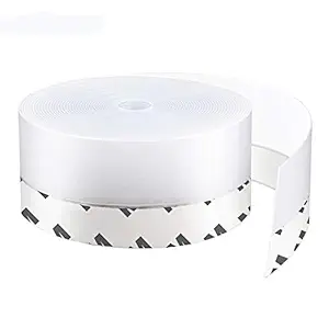 Silicone Seal Strip,8M/26ft Door Strip Bottom for Doors Silicone Sealing Sticker Adhesive for Doors and Windows Gaps of Anti-Collision Silicone (45MM, Transparent)