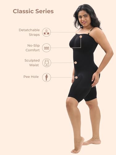 Image of UNDERNEAT Classic Series Strapless Butt Lifting Bodysuit Shapewear | With Anti-Slip Grip | Tummy and Thigh Shaping Control | Seamless Fit With Detachable Straps