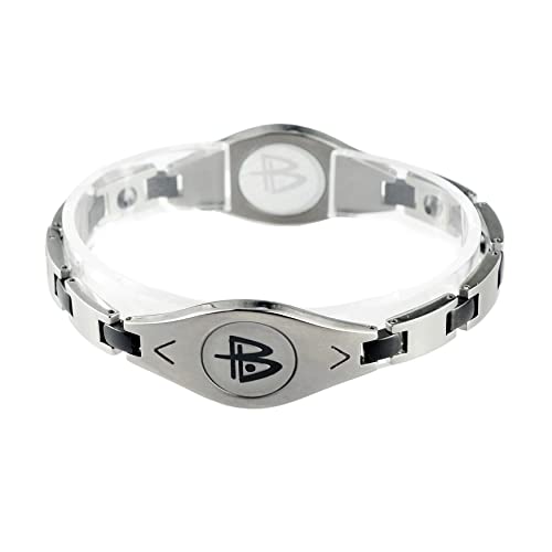 Power Balance The Original Performance Titanium Bracelet，Lightweight Fashion (Matte Silver) ,Size of L (Length 205mm/Width 8mm