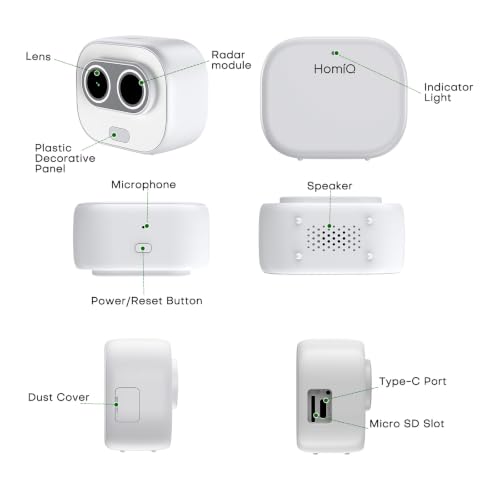 HomiQ Solar Window Security Camera, Indoor Cam with Rechargeable Battery - image 9