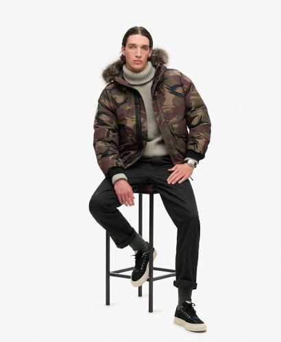 Superdry Everest Faux Fur Bomber Jacket M