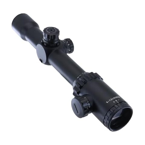 SHOTAC Rifle Scope 1-12x30, Zoom 12, 30mm Tube, High Resolution for Long Range Shooting, Durable and Accurate, IPX7 Waterproof & Shock Proof Cover