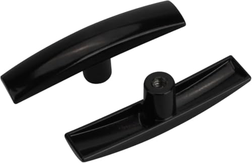 Image of 3-Pack Universal Metal RV Waste Valve Handle Replacement Black | Pull handles for RV sewer dump valves, water tank drain and waste gate, RV dump T-handle, Fits 1 1 /2 inch and 3 inch gate