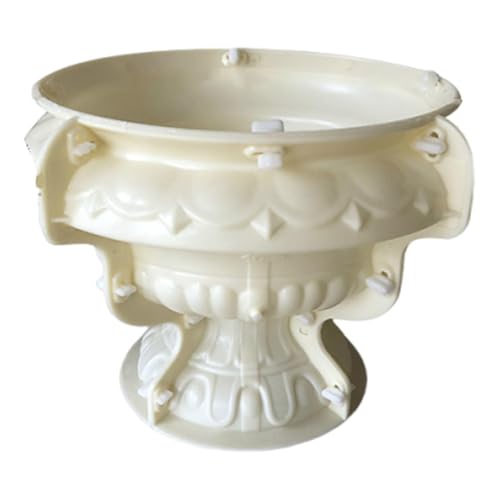 UxicRuya Accesorios para de Macetas Europeas, Material de Manualidades DIY para Macetas de Hormigón Y Cemento, Adornos para Decoración de Jardín, Diámetro 43 Cm