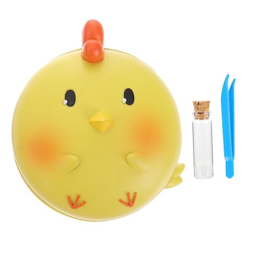 Beatifufu Cartoon Teeth Box Baby Tooth Preservation Case Material Collect Includes Hair Bottle