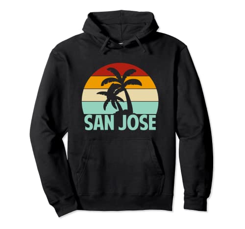 Recuerdos de vacaciones vintage en San José, viaje de vacaciones retro Sudadera con Capucha