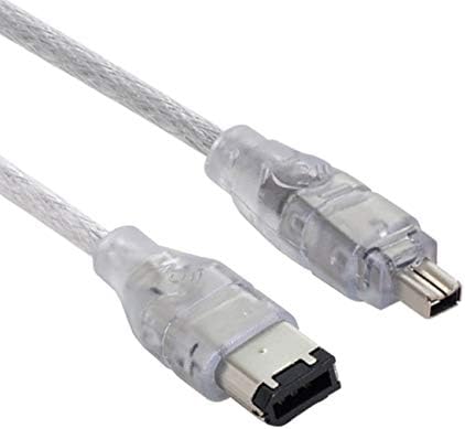 Cablecc iLink 1394 6 Pin to Firewire 400 IEEE 1394 4 Pin Adapter Cable for Camera Camcorder