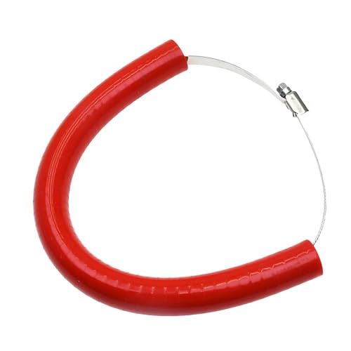 Protector de silicona para escape de moto universal en color rojo de alta resistencia