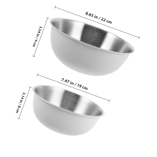 Set de 2 Tazones de Acero Inoxidable 22cm para Cocina miniatura 2