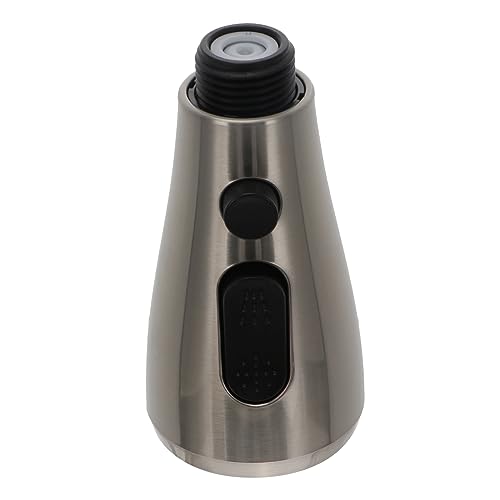 jojofuny 2pcs Pull Down Faucet Nozzle Sink Sprayer Head Replacement, Abs Material, Silver, 3.70 * 3.77 * 1.88inch, for Kitchen Use