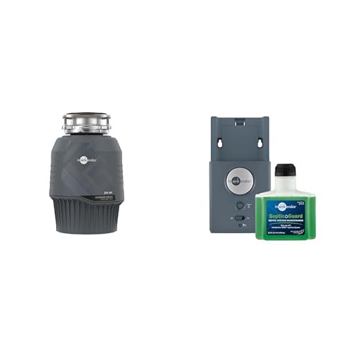 Comparison: Best Garbage Disposals For Septic Systems 11 InSinkErator EVOLUTION 0.75HP 3/4 HP, Advanced Series EZ Connect Continuous Feed Food Waste Garbage Disposal + InSinkErator BOOST Injection System with Septic Guard Solution System Maintenance, BST-SG