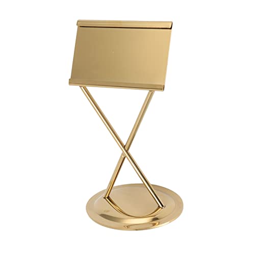 HAOHIZE Buffet Menu Holder, Food Labels for Party Buffet Party Signs for Food Weddings Place Cards Table Numbers Holder for Weddings Birthday Parties (Stainless steel gold)