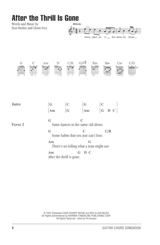 Eagles Guitar Chord Songbook - 40 Classic Songs with Lyrics and Chords | Play Hit Songs Like Hotel California, Desperado, and Take It Easy | Hal ... and Electric Guitar (Guitar Chord Songbooks) - Image 3