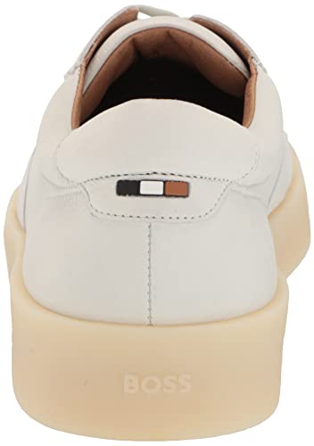 Image of BOSS Mens Nuckbuck Leather Low Profile Sneakers