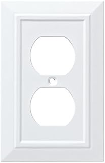 Franklin Brass W35242-PW-C Classic Architecture Single Duplex Wall Plate/Switch Plate/Cover, White