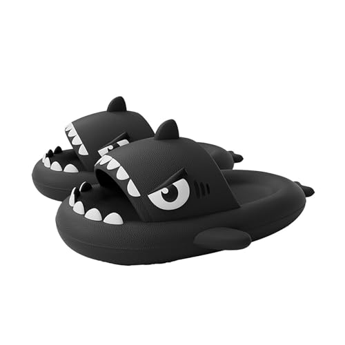 Zureto Big Eye Shark Slides, Original Cute Funny 3D Big Eye Shark Cartoon Animal Slippers Sandals