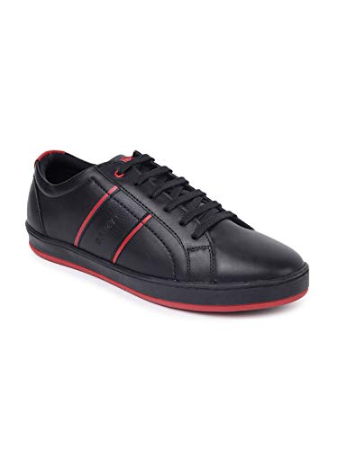 Image of eeken Black /Red Lifestyle Lightweight Casual Shoes for Men (by Paragon,Size-6)