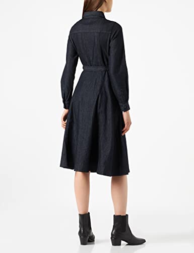 Sisley Dress 4FU6LV00N Vestito, Black Denim 902
