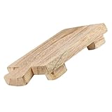 ARTSEWPLY Holzpodest Seifenablage mit Natürlichem Holzfuß Badezimmer Küchenaufbewahrung Langlebig...