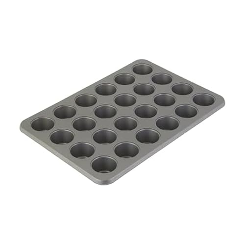KitchenAid 24-Cup Nonstick Aluminized Steel Mini Muffin Pan, Contour Silver by KitchenAid - Used condition - US$12.70