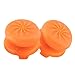 TEUVO Thumbsticks, Silicona Thumbsticks Grips Gorras para PS4 Joystick y para PS5 Joystick a Aumentar Precisión, Objetivo y Consuelo, Naranja, 2 Pcs