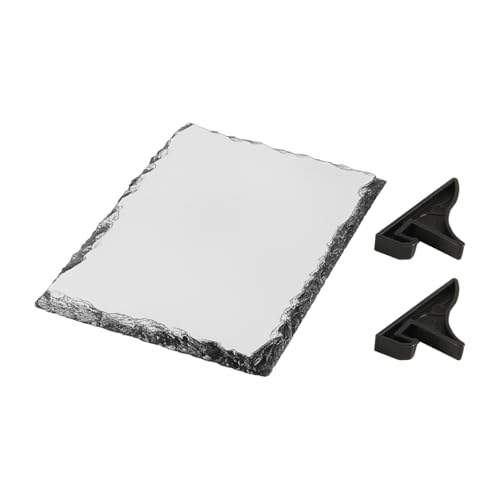 Laroal Cadre Photo en Ardoise Vierge avec revêtement par Sublimation en Forme de cœur, Cadre Photo Personnalisable avec Support, carré de 15 x 20 cm pour Une Maison...