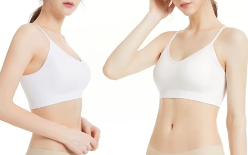 Image of Padded Bralette for Women Straps Sleep Bras Seamless Yoga Sport Bras