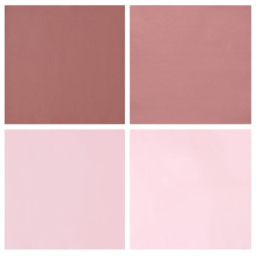100Pcs Dusty Pink Party Napkins Gradient Pink Disposable Paper Napkins 4 Colors 6.5 Dinner Luncheon Cocktail Napkins for Birthday Wedding Baby Shower Party Supplies