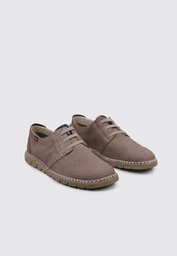 Chaussures plates Callaghan 43200 pour homme en cuir noir confortable - 3