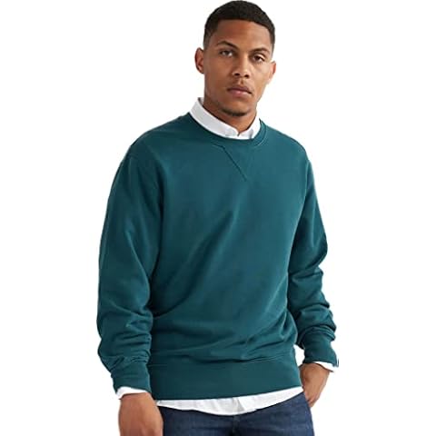 alsestudio Unisex Basic Crew Neck Sweatshirt-Green-Medium Cover
